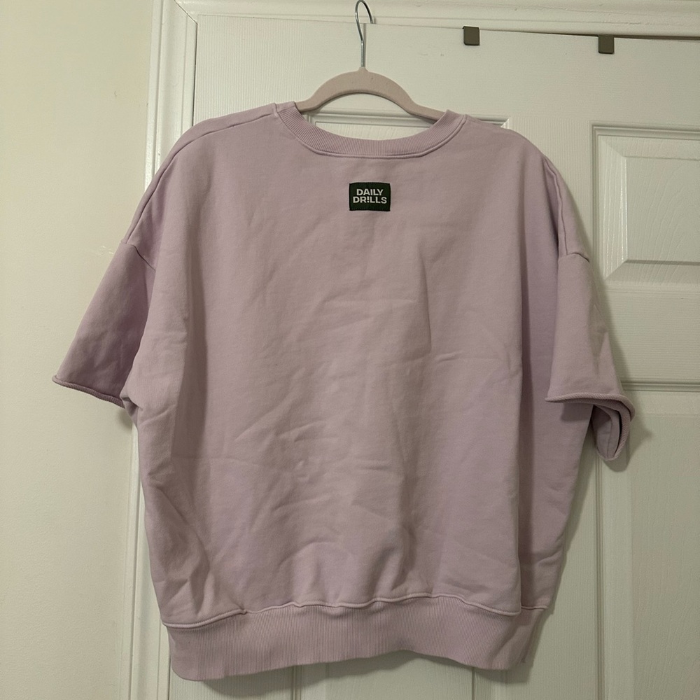 Daily Drills Cropped Sleeve Crew